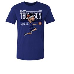 klay thompson men's cotton t-shirt - golden state basketball klay thompson golden state cartoon wht