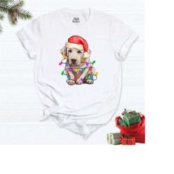 dog christmas shirt, cute dog shirt, dog lover shirt, santa dog lover shirt, cute christmas shirt, funny christmas tee,
