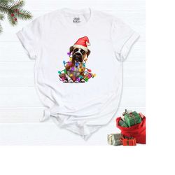 beagle light shirt, christmas dog light shirt, holiday shirt, christmas t-shirt, dog mom shirt, cute christmas shirt, xm