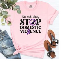 domestic violence awareness shirt, in october we wear purple tee, stop domestic violence survivor shirt, domestic violen