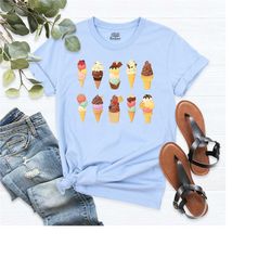 ice cream shirt, holiday shirt, ice cream lover shirt, food shirt, ice cream t shirt, summer clothing, vacation shirts,
