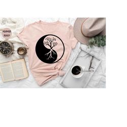 ying yang tree shirt, yoga gives you superpowers, yoga t-shirt, yoga gift, yoga clothing, yoga instructor shirt, yoga in