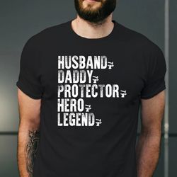 husband gift, husband daddy protector hero shirt, fathers day gift, funny shirt men, husband shirt, husband daddy shirt,
