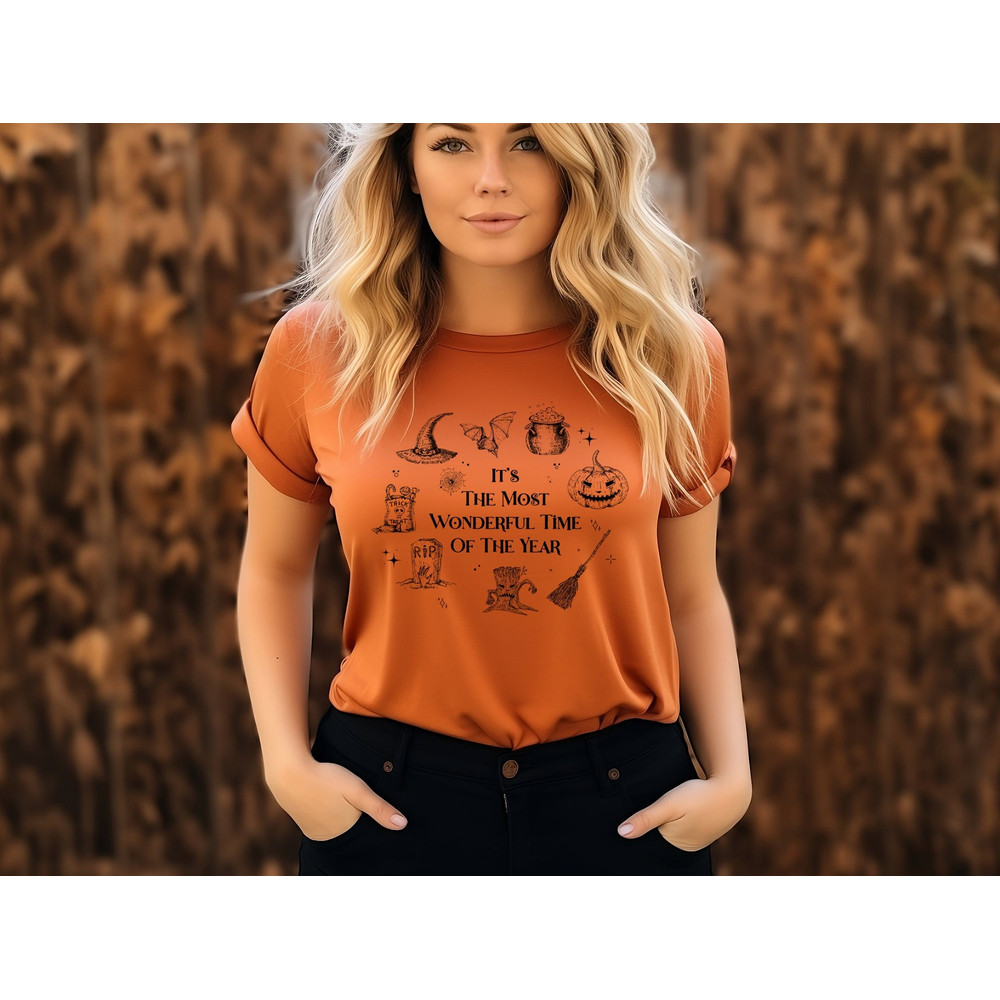 It's The Most Wonderful Time Of The Year Shirt, Spooky Shirt, Halloween Witch Shirt, Halloween Pumpkin Shirt, Halloween Shirt,Halloween Gift.jpg