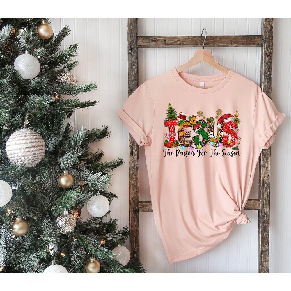 Jesus Is The Reason For The Season T-Shirt, Couple Christmas Shirt, Faith, Catholic, Cute Holiday, National Lampoon Christmas Vacation Shirt 1.jpg