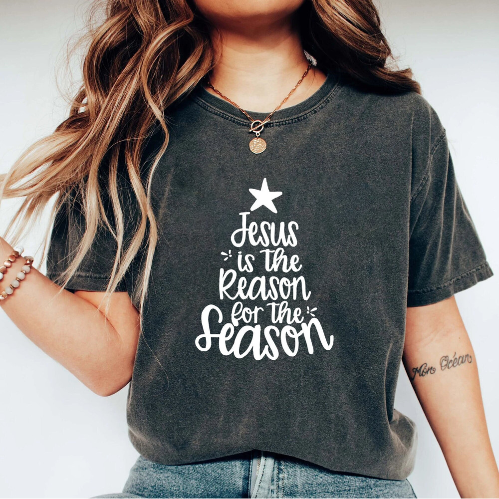 Jesus Is The Reason For The Season T-Shirt, Couple Christmas Shirt, Faith, Catholic, Cute Holiday, National Lampoon Christmas Vacation Shirt.jpg