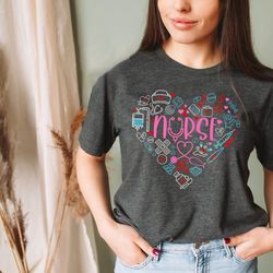 love nurse shirt, nurse tshirt, nurse tees, cute nurse shirts, nurse appreciation gift, nurse gift idea, nurses week gif