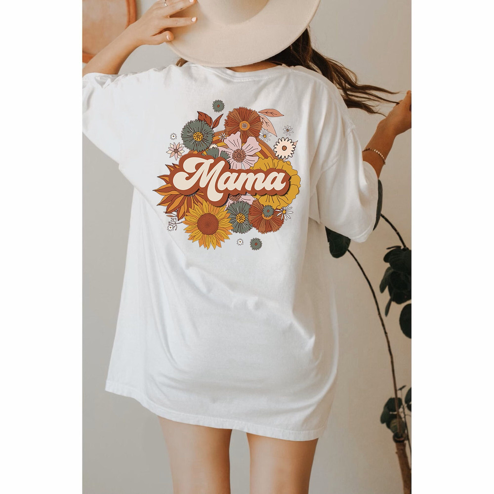 Mama Shirt, Back Print Graphic Tee, Groovy Retro Mama Floral Tee, Retro Shirt, New Mom Shirt, Gift for Her, Mom Mommy Mama,Flower Mama Shirt.jpg