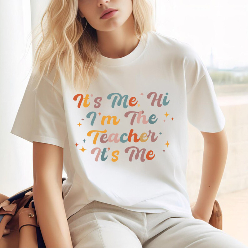 Matching Teacher Shirts, Teacher Shirt Kindergarten Teacher Shirt Teacher Gift It's Me Hi I'm The Teacher It's Me 1.jpg