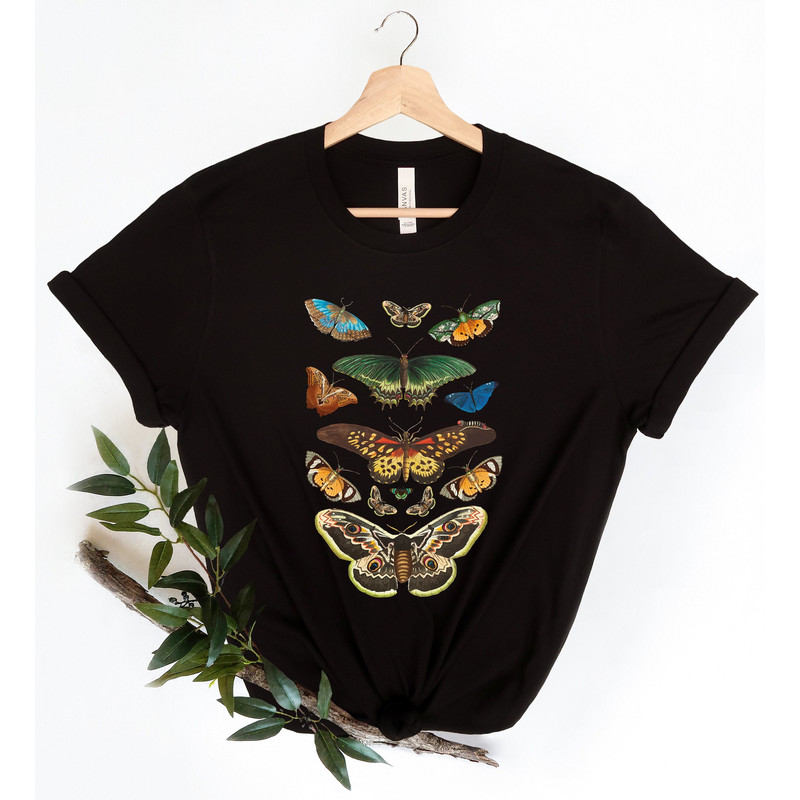 Moth Shirt, Cottagecore Shirt, Bug Shirt, Aesthetic Shirt Insect Shirt Moth Tees Cottage Core Shirt Goblincore Clothing Dark Academia Shirt.jpg