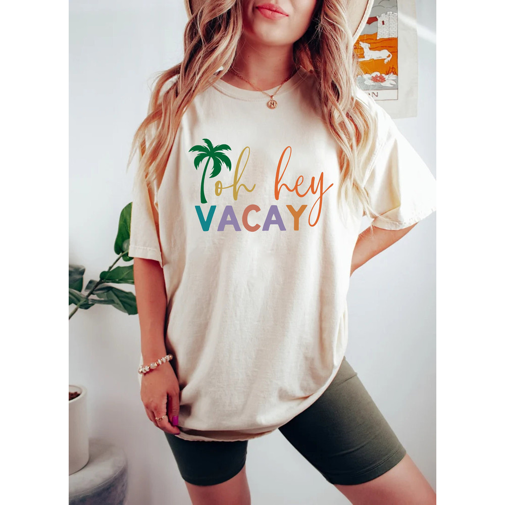 Oh Hey Vacay Shirt, Vacay Shirts, Mommy and Me, Summer Shirt, Mom Daughter Shirt, Cruise Shirt, Matching Outfits, Matching Tees,Vacation Tee.jpg