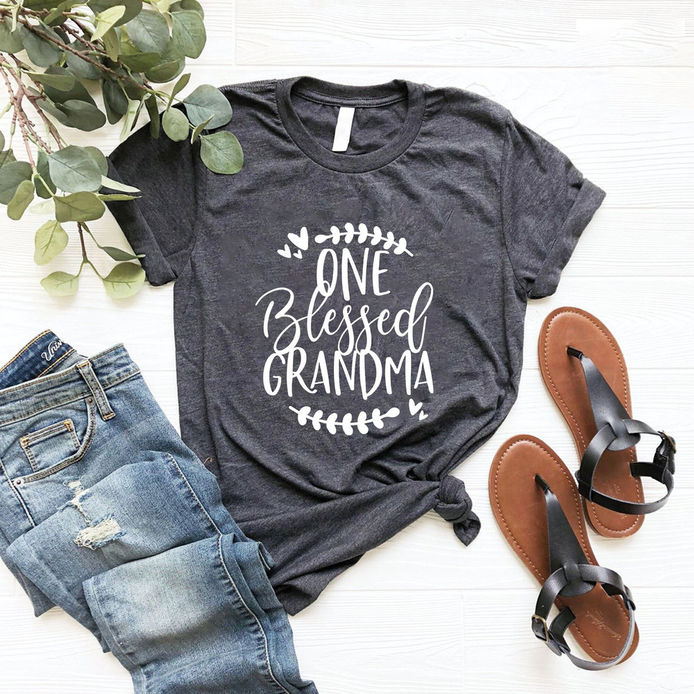 One Blessed Grandma Shirt, Grandma Shirt, Grandma Thanksgiving Shirt, Fall Shirt, Nana Shirt, Granny Shirt, Grammy Shirt, Grandma Gift Shirt.jpg