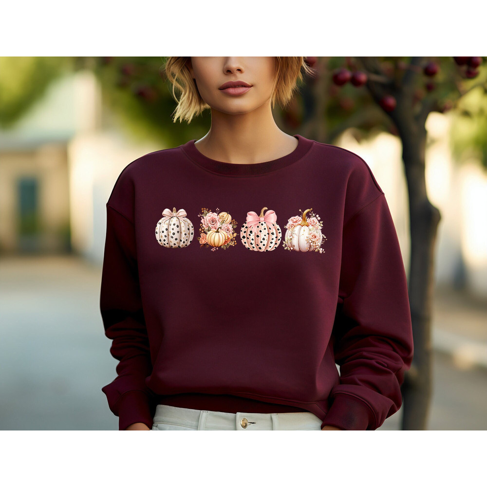 Pink Pumpkin T-shirt, Colorful Watercolor Pumpkin Shirt, Watercolor Pumpkins, Halloween Shirt, Autumn Shirt, Cute Fall Shirt, For Fall Shirt.jpg