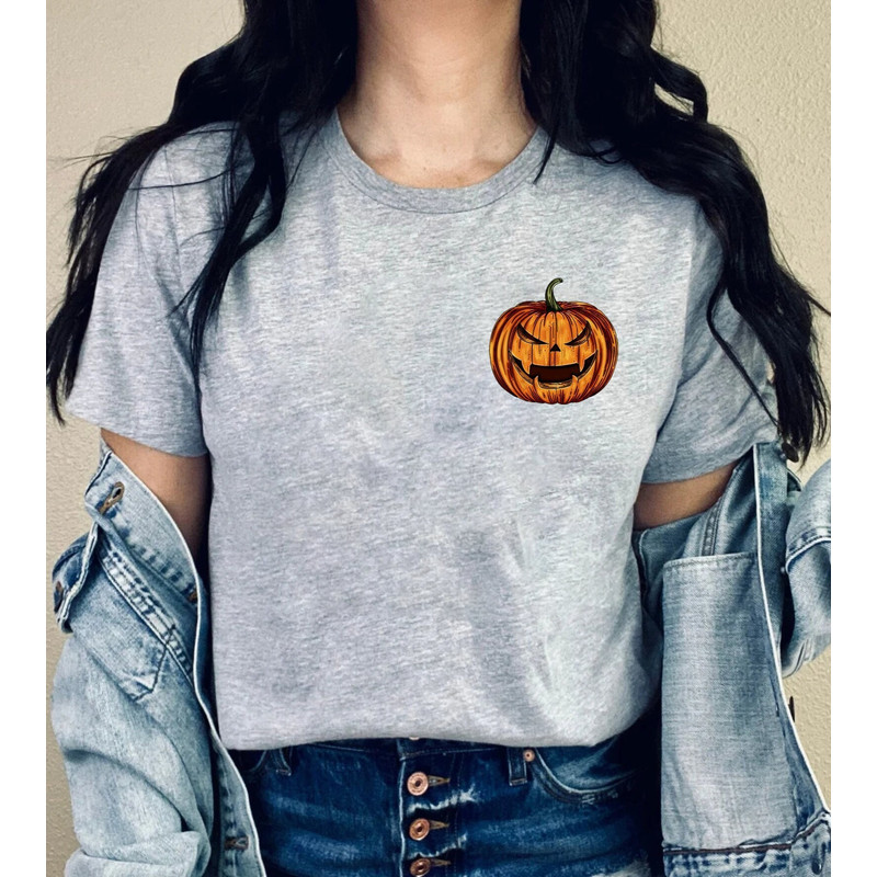 Pumpkin Shirt, Pumpkin Sweater, Jack-o-Lantern Sweatshirt, Halloween Shirt, Halloween Sweater, Spooky Season, Fall Shirt, Trendy Fall Shirt 1.jpg