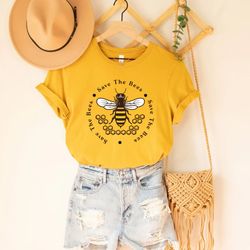 save the bees shirt, conserve endangered bees shirt, animal lovers shirt, bee shirt, nature life shirt, bee botanical sh