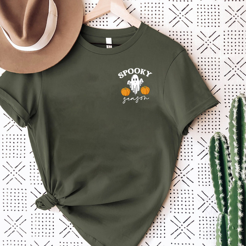 Spooky Season Shirt, Spooky Shirt, Halloween Shirt, Ghost, Black, PSL, Pumpkin Fall Tee, Cute and Scary, Autumn Shirt, Spooky Season T Shirt.jpg