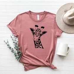 giraffe shirt, boho jungle, gift for giraffe lover, giraffe gift, animal lover shirt, gift for animal lover shirt