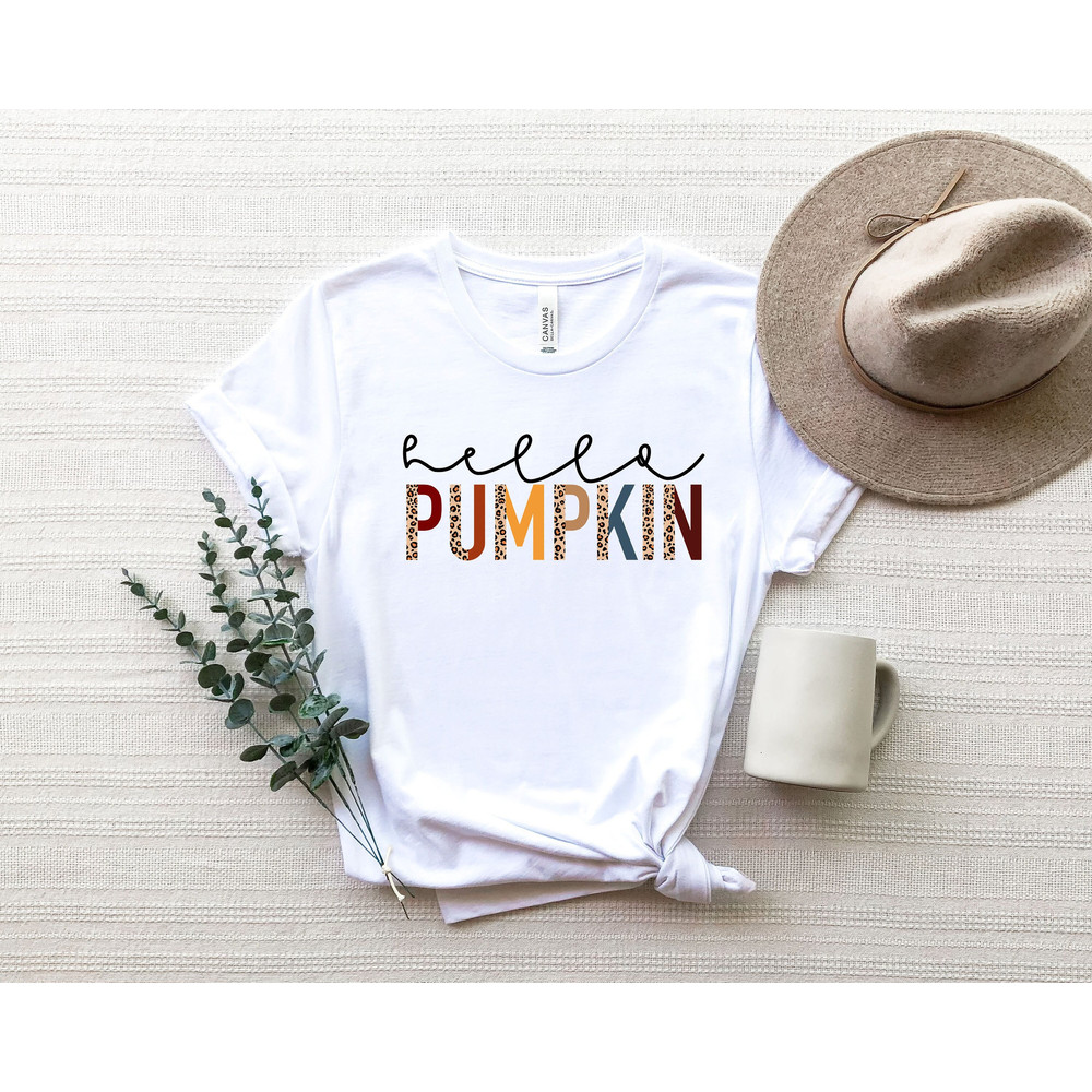 Hello Pumpkin Shirt, Fall Shirt For Women, Pumpkin Shirt, Hello Pumpkin, Autumn Shirt, Thanksgiving Family Shirt,.jpg