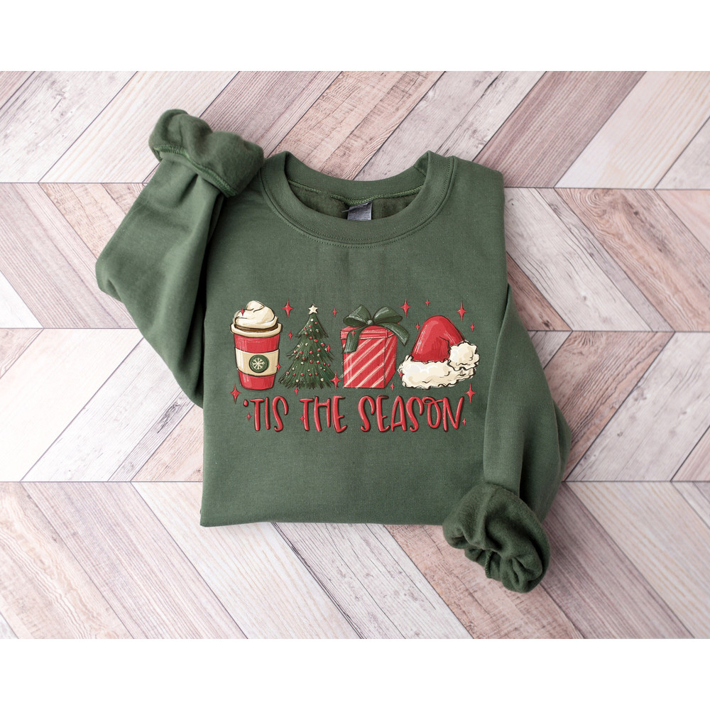 Holiday Sweatshirt, Christmas Tis The Season Sweatshirt, Merry Christmas Sweatshirt, Christmas Sweatshirt, Cute Winter Sweatshirt.jpg