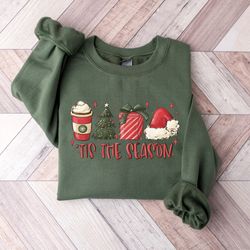 holiday sweatshirt, christmas tis the season sweatshirt, merry christmas sweatshirt, christmas sweatshirt, cute winter s