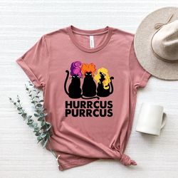 hurrcus purrcus shirt, halloween black cat, funny cat shirt, happy halloween, cute halloween tee, gift for halloween, sp