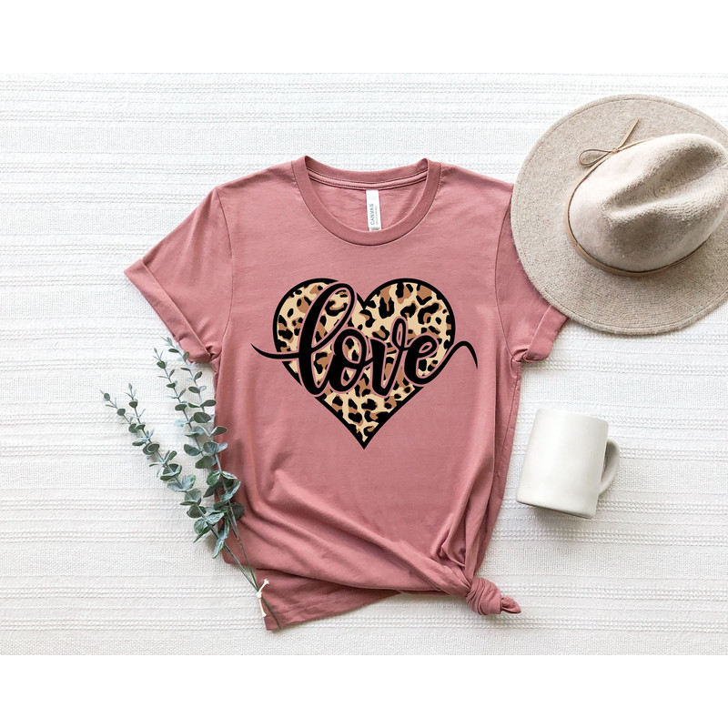 Leopard Heart Shirt, Love Shirt, Love T-Shirt, Valentines Day Shirt, Couple Matching Shirt, Gift For Wife, Mother's Day Shirt,Valentines Day.jpg