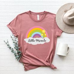 little miracle rainbow shirt,little miss miracle girls,little miracle shirt, baby onesie, baby clothes baby shower gift,