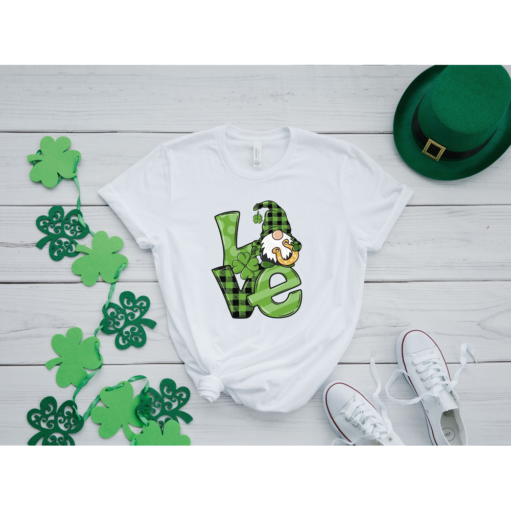 Love Patrick Day Gnomes Shirt, St. Patricks Day Shirt, St Patricks Day Gnome Shirt, Shamrock Shirt, Lucky Shirt, St. Patty's Shirt,.jpg
