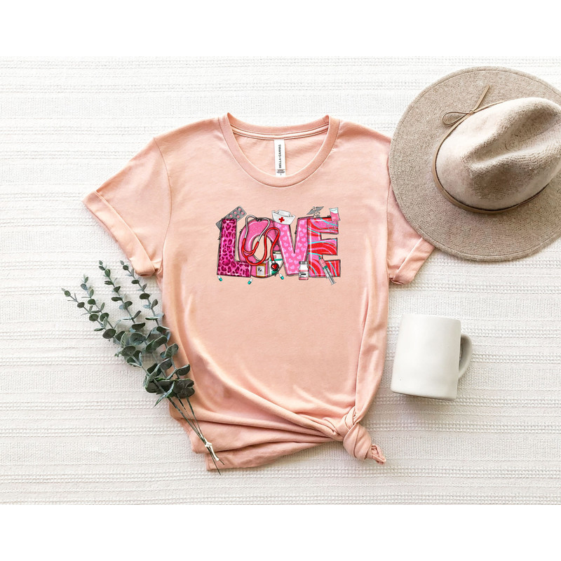 Love Shirt,Cute Nurse T-Shirt, Nursing School Gift, Healthcare Gift, Medicine Shirt, Doctor Tshirt, Medical Assistant Tees.jpg