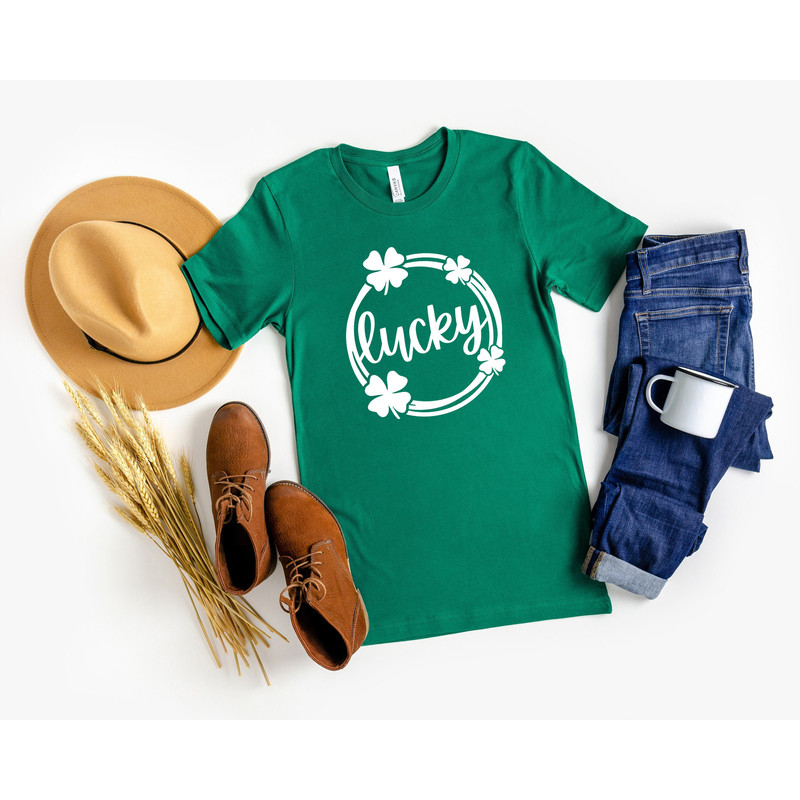 Lucky Shirt, St. Patrick's Day Shirt, Shamrock Shirt, St. Patty's Shirt, Irish Shirt, Shenanigans, Drinking Shirt.jpg