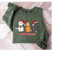 meowy christmas sweatshirt,funny christmas cat shirt,happy cat year shirt,cat christmas sweatshirt,cat lover christmas s