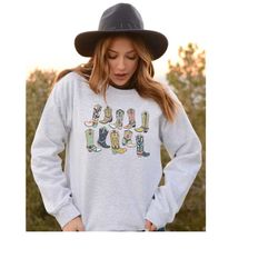 cowgirl boots shirt, country concert tee, western graphic tee for women, oversized graphic tee, cowgirl shirt, cute coun