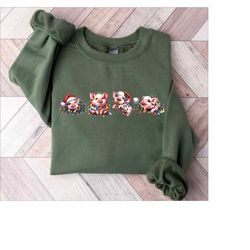 pig christmas sweatshirt, funny christmas shirt, pig christmas sweater,  new year shirts, xmas tshirt, christmas crewnec