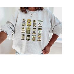 vintage canned pickles sweatshirt, canning season sweatshirt, pickle lovers sweater, pickle jar crewneck sweatshirt, hom