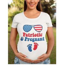patriotic and pregnant shirt, 4th of july pregnancy announcement tee, july 4th pregnancy shirt, fourth of july mama shir