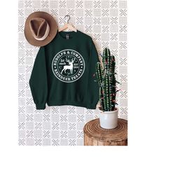 christmas reindeer sweatshirt, deer christmas sweater, cute holiday clothing, merry christmas pullover