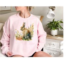 rabbit sweatshirt, retro easter sweatshirt, easter bunny sweatshirt, happy easter sweatshirt, easter gift tee, easter ch