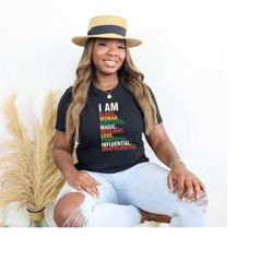 black girl magic shirt black history month gifts for teacher educated motivated elevated melanated black women tee gifts