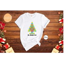 christmas chemistry t-shirt, science teacher gift, chemistry lover gift, funny periodic table, christmas tree