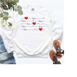 valentine heart shirt - cute love shirt - women valentine sweater - valentine gift for her - women cute valentine shirt