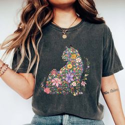 cat mom shirt floral cat shirt purr shirt cat mom floral cat tee cat lover shirt animal lover tee cat lovers shirt gift