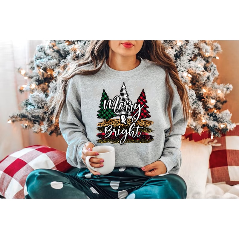 Christmas Sweatshirt,Womens Christmas Sweatshirt,Christmas Sweatshirts for Women,Christmas Women,Merry Christmas Sweatshirt,Merry and Bright.jpg