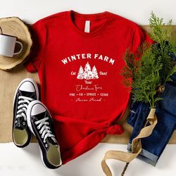 christmas tees, farm fresh trees christmas shirt, christmas shirts, womens christmas tees, holiday tees, christmas tshir