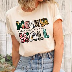 christmas women shirt, leopard print christmas shirt, merry christmas yall shirt, holiday shirt, cute christmas tee, chr