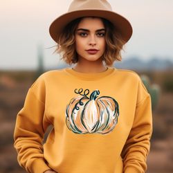 fall pumpkin sweatshirt,cute fall shirt, thanksgiving tshirt, graphic tee for women, pumpkin spice tee, teacher fall shi