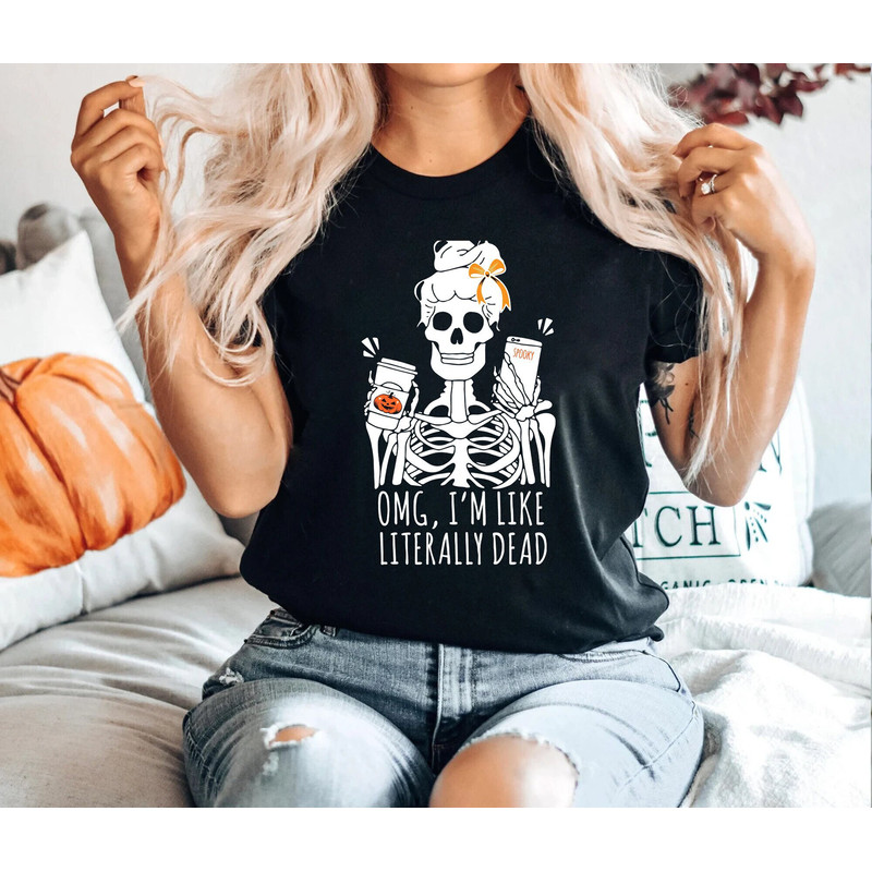 Fall Shirt, Monogram Halloween Shirt, Womens Halloween Shirt, Halloween Shirt Women, Funny Halloween Shirt, Fall Shirt, Pumpkin Spice Shirt.jpg