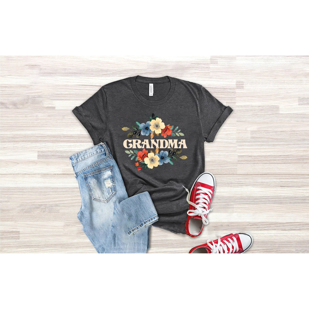 Floral Grandma Shirt, Grandma Shirt, Great Grandma Shirt, Grandma Gift, Girt For Grandma, Grandma, Grandma To Be, Grandparent Shirt, Grammy.jpg