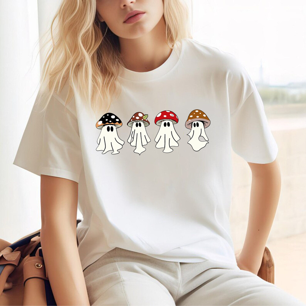Ghost Sweatshirt, Halloween Sweatshirt, Magic Mushroom Sweatshirt, Spooky Season Shirt, Ghost Shirt, Halloween Shirt, Funny Fall Shirt.jpg