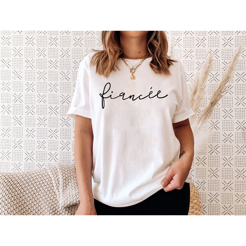 Girlfriend Fiance Shirt, Fiance Shirt, Girlfriend Fiance Tee, Engaged Shirt, Engagement Gift, Announcement Shirt, Newly Engaged Shirt,Fiance.jpg
