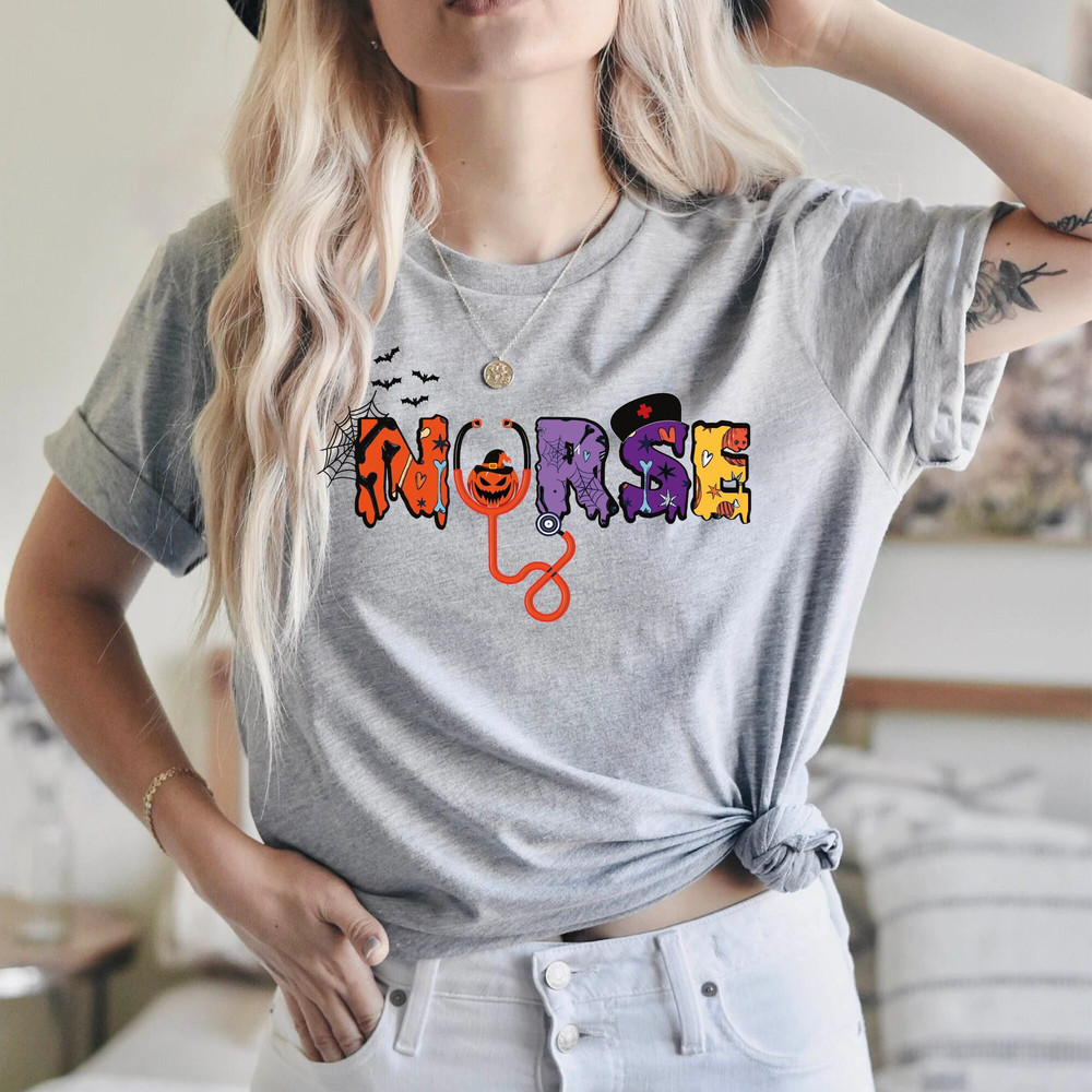Halloween Nurse Shirt, Spooky Nurse Shirt, School Nurse Shirt, Nurse Life Shirt, Nurse Shirt, Nursing Student, Halloween Gift For Nurse.jpg